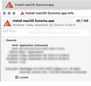 Placeholder application preventing; “Install macOS Sonoma.app” from being created